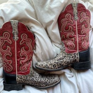 Ariat Cheetah Square Toe Boots